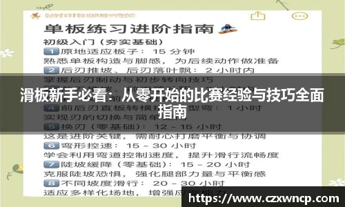 滑板新手必看：从零开始的比赛经验与技巧全面指南